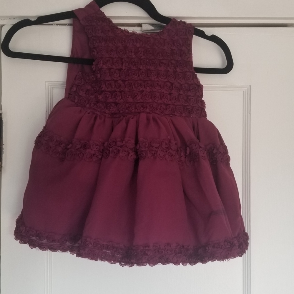 Nanette Lepore Size 24m Girls Burgandy Dress